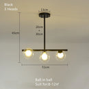 DecorBites™ Glass Ball Pendant Chandeliers LED Hanging Lights for Home Decor