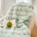 DecorBites™ Gradient Pink Double Layer Faux Fur Winter Blanket