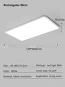 DecorBites™ LED Ceiling Light: Nordic Style Ultra Thin Square Lamp for Living Room and Bedroom