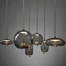 DecorBites™ Glass LED Chandeliers for Living Room Bedroom Kitchen Pendant Lamp