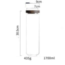 DecorBites™ Glass Hermetic Storage Jars with Airtight Lids