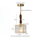 DecorBites™ Glass LED Hanging Lamp | Minimalist Copper Pendant Light
