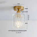 DecorBites™ Crystal Glass LED Ceiling Lamp Modern Luxury Interior Lighting Fixture