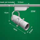 DecorBites™ Adjustable LED Track Spotlights for Art Gallery Church Museum, Square Shape