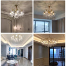 DecorBites™ Crystal Branch Chandelier: Modern Minimalist Luxury Lighting for Living Room and Bedroom