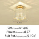 DecorBites™ Crystal Glass Nordic LED Chandelier for Modern Indoor Lighting