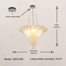 DecorBites™ Glazed Gold LED Chandelier for Living Room Clubhouse Villa