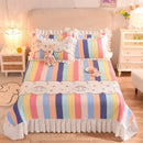 DecorBites™ Chiffon Quilted Bed Spread Set - Queen Size Cotton Bedspread Cover