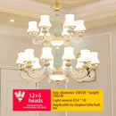 DecorBites™ Deluxe Duplex Living Room Chandelier - Elegant Villa & Hotel Pendant Lighting