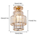 DecorBites™ Crystal LED Ceiling Light Chandelier for Bedroom Living Room Dining Room