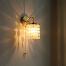 DecorBites™ Conch Copper LED Wall Light Fixture with Pull Chain Switch