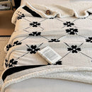 DecorBites™ Double-Layer Jacquard Lamb Wool Blanket - Cozy Sofa Throw for Winter Home Comfort