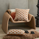 DecorBites™ Jacquard Crochet Pillow Covers in Yellow-brown for Elegant Home Decor