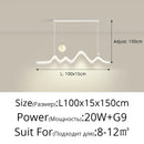 DecorBites™ LED Chandelier: Modern Minimalist Pendant Light for Dining Room, Kitchen, Home Lighting