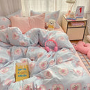 DecorBites™ Cozy Cartoon Printed Cotton Comforter Set for Adults