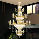 DecorBites™ Crystal Candle Chandelier for Luxury Living Room, Bedroom, and Dining Room