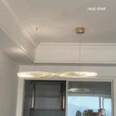DecorBites™ Gold Steel LED Pendant Lights - Luxury Dimmable Suspend Lamp