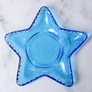DecorBites™ Electroplated Crystal Glass Dish Plate Saucer with Sea Features