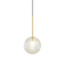 DecorBites™ Clear Glass Globe LED Pendant Chandelier for Dining Room and Living Room