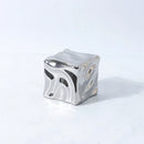 DecorBites™ Gold Ceramic Geometric Irregular Fold Pattern Decorative Figurine