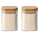 DecorBites™ Glass Jar with Bamboo Lid - Food Storage Container for Tea, Coffee, and More