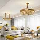 DecorBites™ Gold Crystal Chandelier Lights LED Nordic Classic Living Room Lamparas
