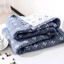 DecorBites™ Cotton Summer Blanket: Soft and Airy Bedspread for Single/Double Beds
