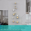 DecorBites™ Gold Ball Wall Hanging Ornaments Spherical Crafts Room Decor Display Pendants