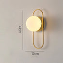 DecorBites™ Glass Gold LED Wall Lamp for Chic Indoor Lighting