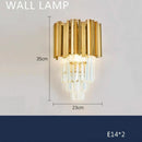 DecorBites™ Gold Crystal Chandelier Lights LED Nordic Classic Living Room Lamparas