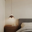 DecorBites™ Iron Yellow Travertine LED Pendant Light for Bedside Dining Living Room