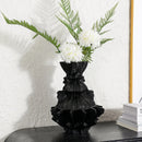 DecorBites™ Abstract Pleated Gear Resin Flower Vase - Home Decoration & Arrangement