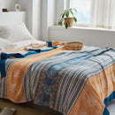 DecorBites™ Cotton Gauze Towel Throw Blanket - Soft and Cozy Bedspread for All Seasons
