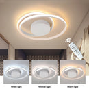 Modern gold & white dimmable led ceiling lamp living room fixture