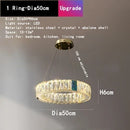 DecorBites™ Crystal LED Chandelier for Kitchen Dining Room Duplex Villa Lighting Fixtures