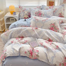 DecorBites™ Cotton Printed Bedding Set: Cozy, Breathable, All Seasons Comforter Set