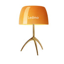 DecorBites™ Glass Shade Table Lamp: Designer Tripod Desk Light for Bedroom