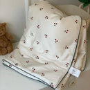 Off white cherry lyocell fiber cooling blanket bedroom quilt