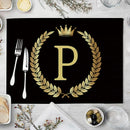 DecorBites™ Kitchen Table Mats Set of 4, 42*32cm, Cotton Linen Coasters for Dining Home Decor