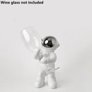 DecorBites™ Astronaut Ceramic Wine Rack: Handmade Bar Accessories, Animal Sculpture Figurine