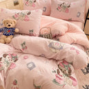 DecorBites™ Cozy Cartoon Printed Cotton Comforter Set for Adults