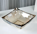 DecorBites™ Large Crystal Glass Fruit Plate | Elegant Home Luxury Decor Ornaments