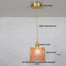 DecorBites™ Crystal Glass LED Pendant Lamp: Modern Nordic Style Hanging Light Fixture for Home Decor