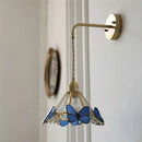 DecorBites™ LED Butterfly Glass Wall Lamp Sconce with Pull Chain Switch