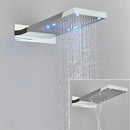 DecorBites™ LED Waterfall Shower Head 54*22CM Square Wall Mount Bathroom Faucet