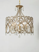 DecorBites™ Crystal Heart Ceiling Light - Romantic Princess Bedroom Chandelier