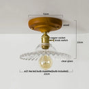 DecorBites™ Glass Copper LED Ceiling Lamp Modern Style for Home Decor and Restaurant