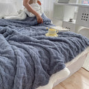 DecorBites™ Lambswool Coral Flannel Blanket for Home & Office - Cozy Sofa & Bed Cover