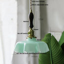 DecorBites™ Green Flower Glass Pendant Light - Modern Kitchen Bar Restaurant Hanging Lamp