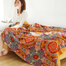 DecorBites™ Cotton Gauze Boho Throw Blanket
